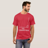 面白い数学教師ジョーク 男女兼用 面白いベスト数学引用符 Tシャツ (正面フル)