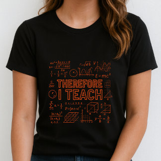 面白い数学教師Tシャツ; 方程式とグラフの先生 Tシャツ