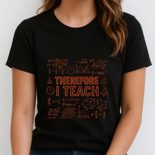 面白い数学教師Tシャツ; 方程式とグラフの先生 Tシャツ