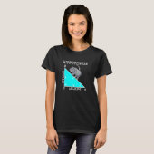 面白い数学 ヒッポポタマス 斜辺 Tシャツ (正面フル)