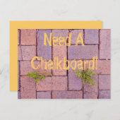 面白い敷石の雑草の小道の写真 ポストカード (正面/裏面)