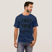 面白い文法の女の子 Tシャツ (正面フル)