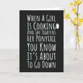 面白い料理カード 彼女へのプレゼント 思春期の女の子 女性向け カード (黄色い花)