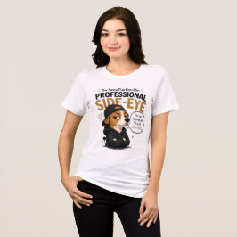 面白い斜視の犬 - "私はあなたを判断していません" トライブレンドTシャツ