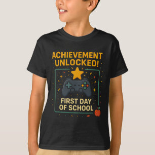 面白い新しい学校のビデオ 実績解除 Tシャツ