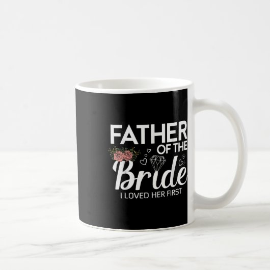 面白い新婦の父 私は彼女が最初にウェディング コーヒーマグカップ (右)