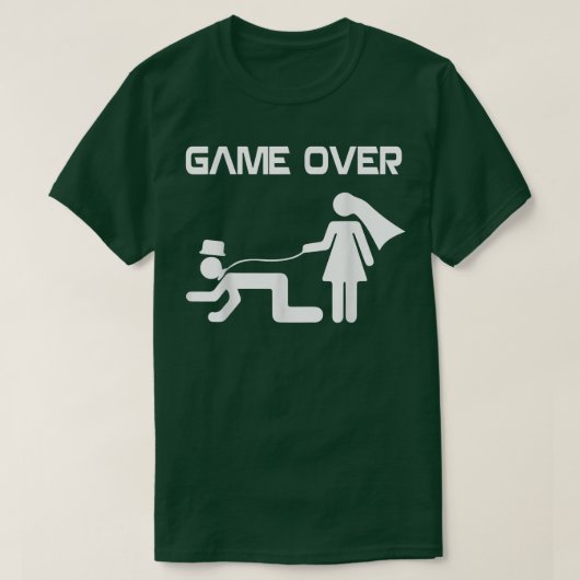 面白い新婦 新郎 結婚  bachelor  bachelorette パーティー tシャツ (デザイン正面)