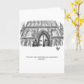 面白い新居お祝いグリーティングカード カード (黄色い花)