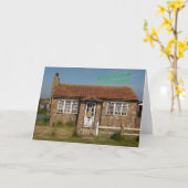 面白い新居へのグリーティングカード カード (黄色い花)