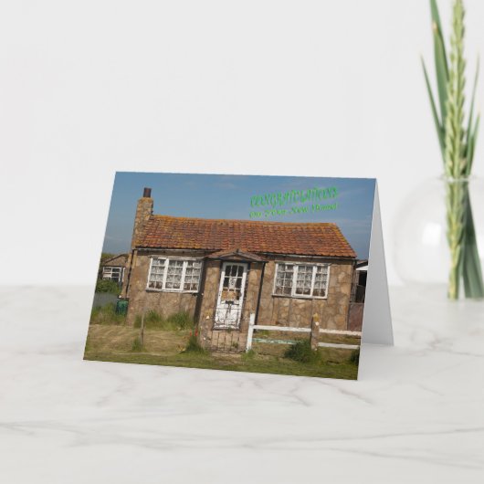 面白い新居へのグリーティングカード カード (正面)