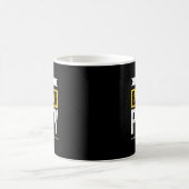 面白い新郎の結婚式前パーティー ロングスリーブ コーヒーマグカップ (中央)