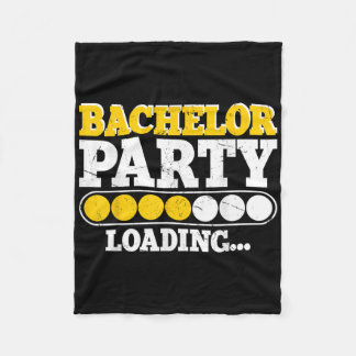 面白い新郎の結婚式前パーティー _2  フリースブランケット