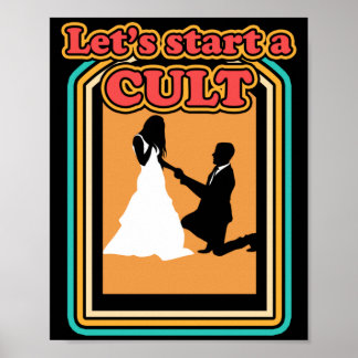 面白い新郎 俺たちカルト 結婚式 ポスター