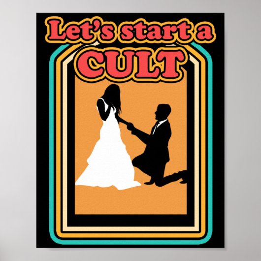 面白い新郎 俺たちカルト 結婚式 ポスター (正面)