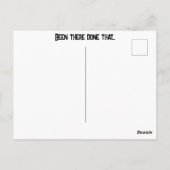 面白い旅行のお土産「行ったことあるある」バケーション ポストカード (裏面)