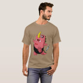 面白い日本のアニメ Tシャツ (正面フル)