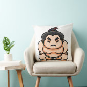 面白い日本の力士 クッション (椅子)