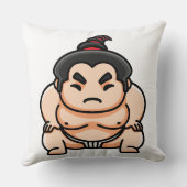 面白い日本の力士 クッション (裏面)