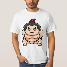 面白い日本の力士 Tシャツ