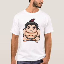 面白い日本の力士 Tシャツ