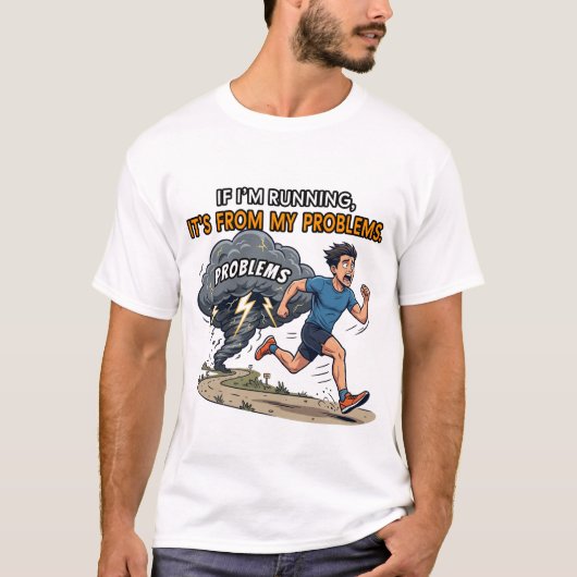 面白い有酸素運動嫌いのランナーギフトTシャツ Tシャツ (正面)