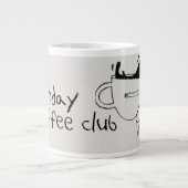 面白い朝のコーヒーカップ ジャンボコーヒーマグカップ (正面)