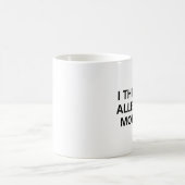 面白い朝のコーヒーマグ - 朝が苦手な人へ コーヒーマグカップ (中央)
