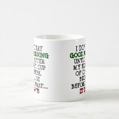 面白い朝のマグカップまたはターマグ コーヒーマグカップ (中央)