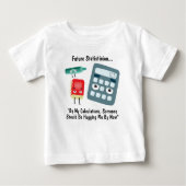 面白い未来の統計学者 ベビーTシャツ (正面)