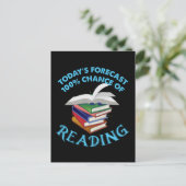 面白い本を読む - 100% 読書のチャンス ポストカード (スタンド正面)