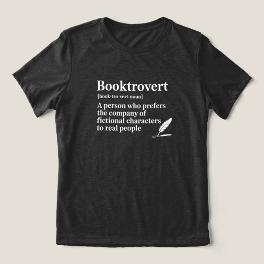 面白い本好きの引用Tri-Blendシャツ トライブレンドTシャツ (デザイン正面)