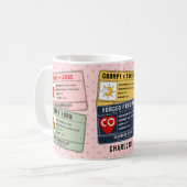 面白い本好きロマンスギフト コーヒーマグカップ (正面左)
