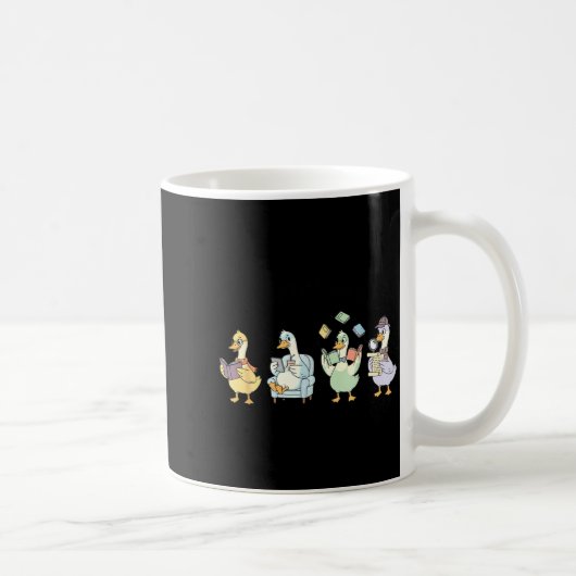 面白い本好き コーヒーマグカップ (右)
