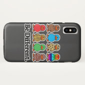 面白い柄のアヒルたち Case-Mate iPhoneケース (裏面(横))