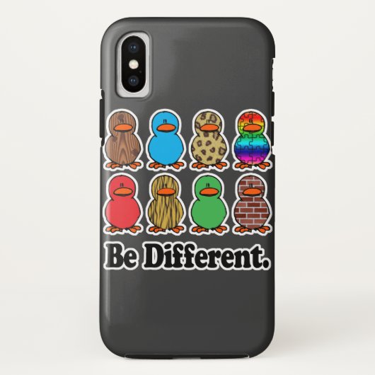 面白い柄のアヒルたち Case-Mate iPhoneケース (裏面)