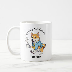 面白い柴犬 ビジネススーツ コーヒー コーヒーマグカップ