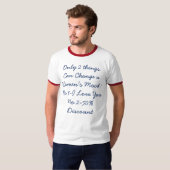面白い格言 メンズTシャツ Tシャツ (正面フル)