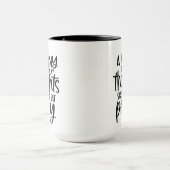 面白い格言 冗談 マグカップ (中央)