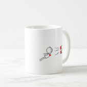 面白い棒人間ラブマグネット コーヒーマグ コーヒーマグカップ (正面右)