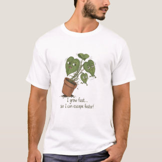 面白い植物の脱出Tシャツ Tシャツ