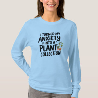 面白い植物コレクションのイラスト Tシャツ