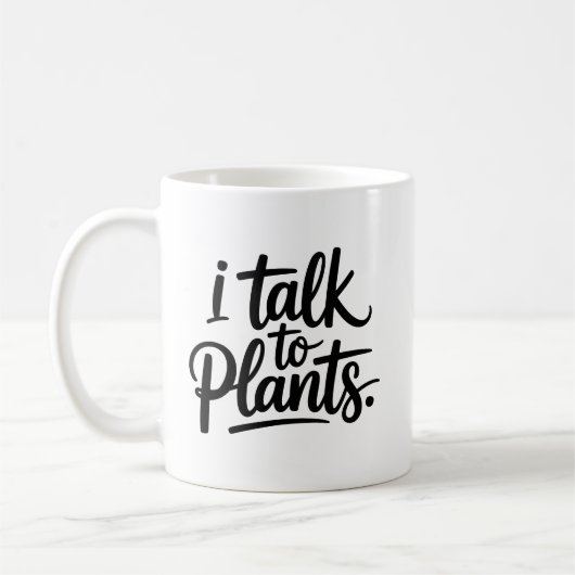 面白い植物愛好家マグカップ コーヒーマグカップ (左)