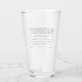 面白い機械工の定義 タンブラーグラス (裏面)