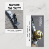 面白い欠陥バックライト　自転車修理店用 名刺 (正面/裏面)