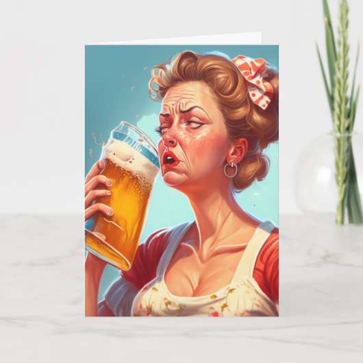 面白い母の日 カード (正面)