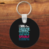 面白い水泳ギフト 水泳選手 キーホルダー (正面)