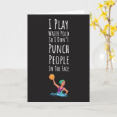 面白い水球カード 彼女のための ユーモア スポーツ カード (黄色い花)