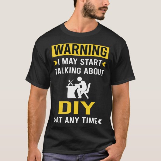 面白い注意DIY Tシャツ (正面)