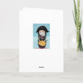 面白い海賊猫のバレンタイン シーズンカード (裏面)