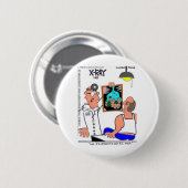 面白い消化器系の医療Tシャツ ギフト 缶バッジ (正面&裏面)